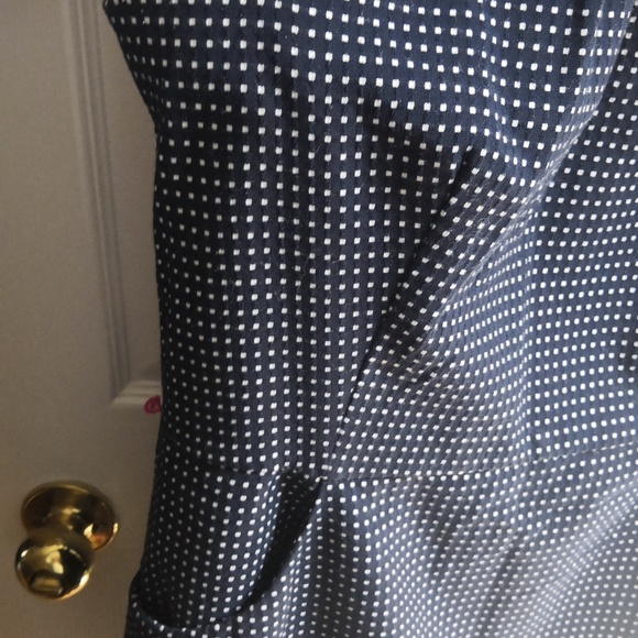 Chaps PolkaDot Dress, sz 12 - Picture 4 of 12